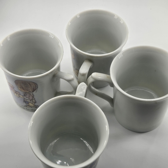 Precious Moments Vintage Christmas Mugs 1984, Set of 4, NWT - Picture 5 of 9